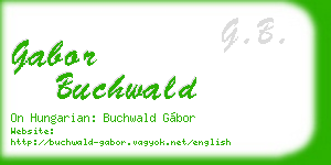 gabor buchwald business card